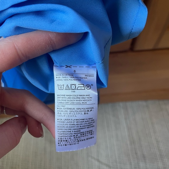 Banana Republic Blue Floral Wrap Dress - Picture 5 of 7